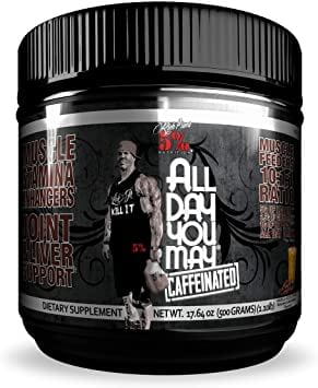 Rich Piana 5% Nutrition All Day You May Caffeinated