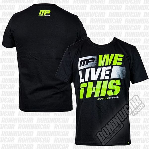 MusclePharm - T-Shirt We live This - Schwarz